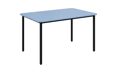 JSBR 130N Jídelní stůl 1300 x 900 mm, deska blankyt / podnož černá